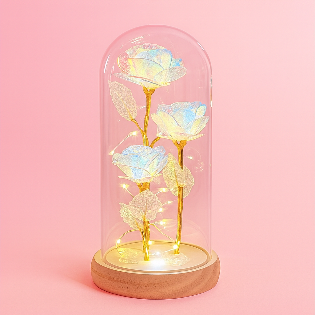 Dôme en Verre avec Roses