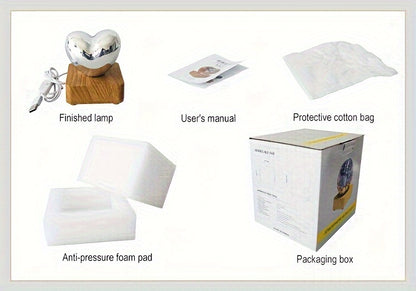 Lampe LED 3D Cœur d'Amour Feux d'Artifice USB - Veilleuse Décorative - Cadeau Saint-Valentin, Camping, Chambre