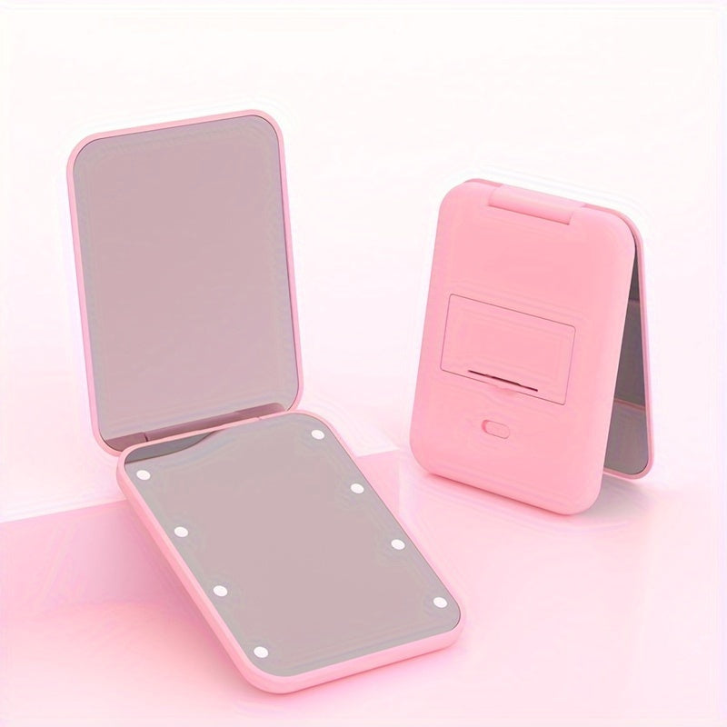 Miroir de Maquillage LED Compact de Voyage 1X/3X - Grossissant Double Face - Pliable Portable - Cadeau Femme