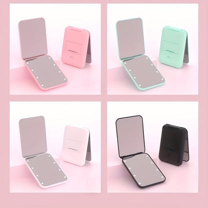 Miroir de Maquillage LED Compact de Voyage 1X/3X - Grossissant Double Face - Pliable Portable - Cadeau Femme