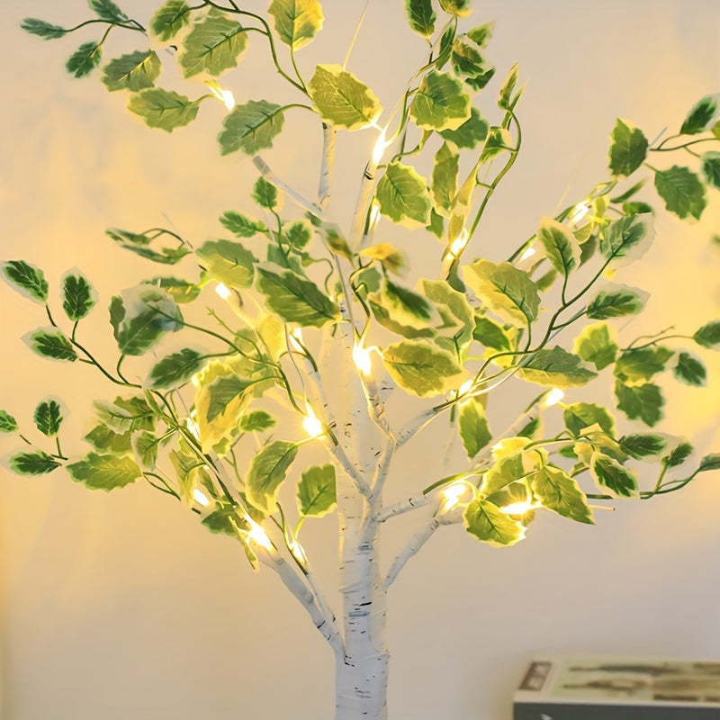 Lampe LED Arbre de Bouleau USB - Veilleuse Décorative Lumière Chaude - Décoration Chambre Romantique