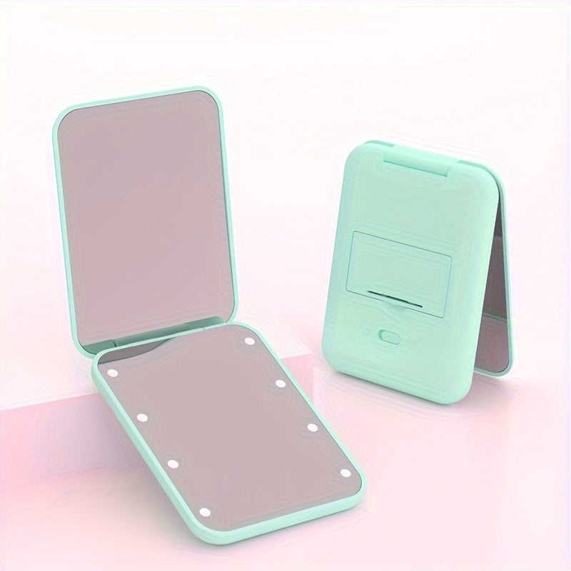 Miroir de Maquillage LED Compact de Voyage 1X/3X - Grossissant Double Face - Pliable Portable - Cadeau Femme