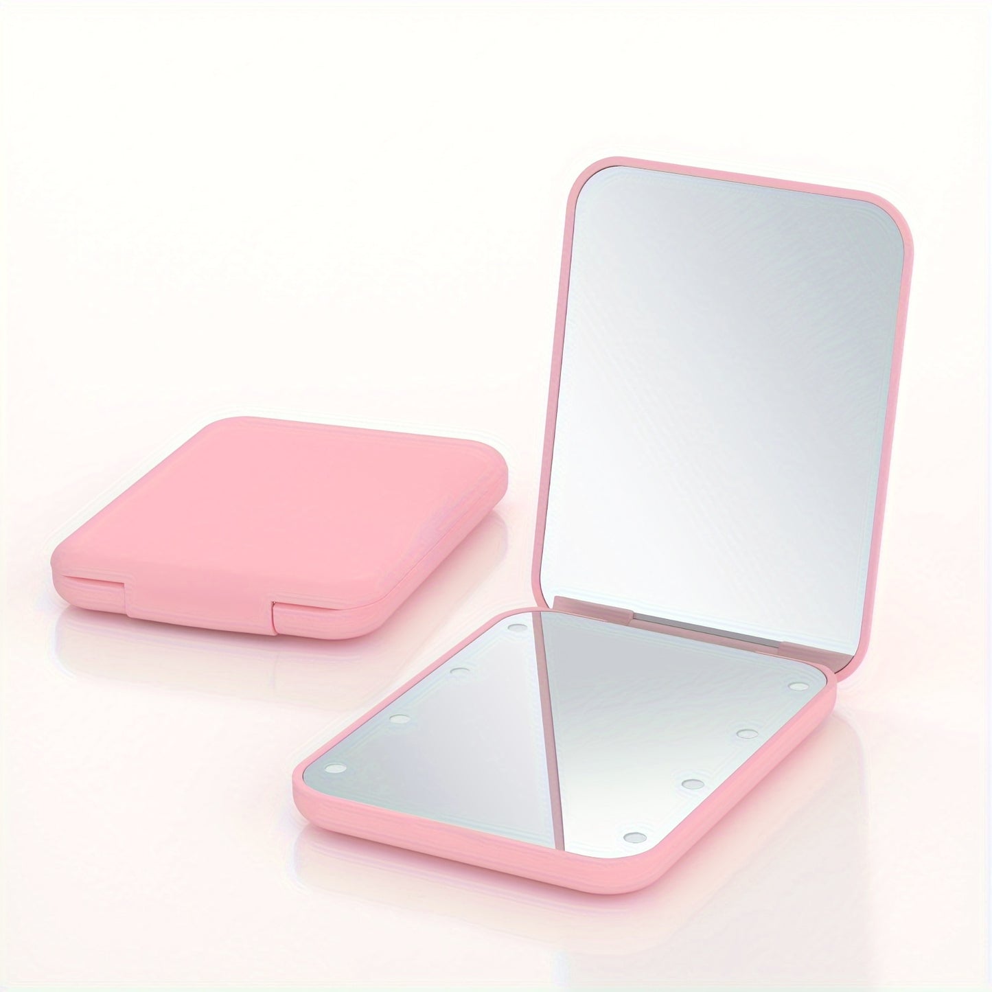 Miroir de Maquillage LED Compact de Voyage 1X/3X - Grossissant Double Face - Pliable Portable - Cadeau Femme