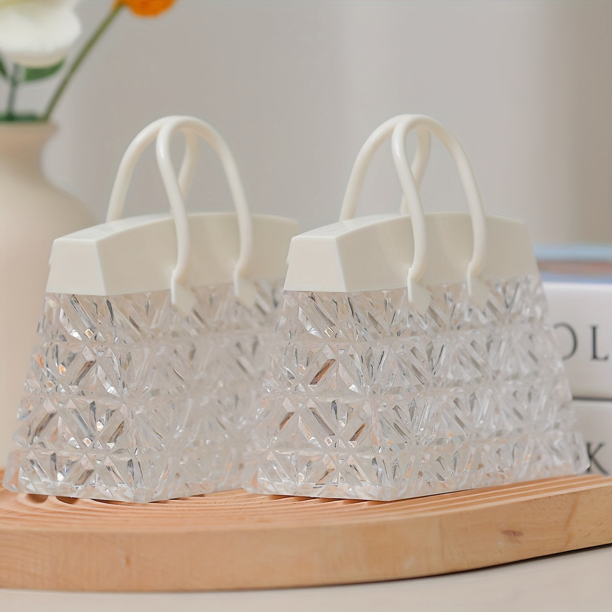 Lampe LED Cristal avec Dôme 3D - Veilleuse de Chevet Moderne - Décoration Chambre, Salon, Cuisine - Cadeau Pendaison de Crémaillère