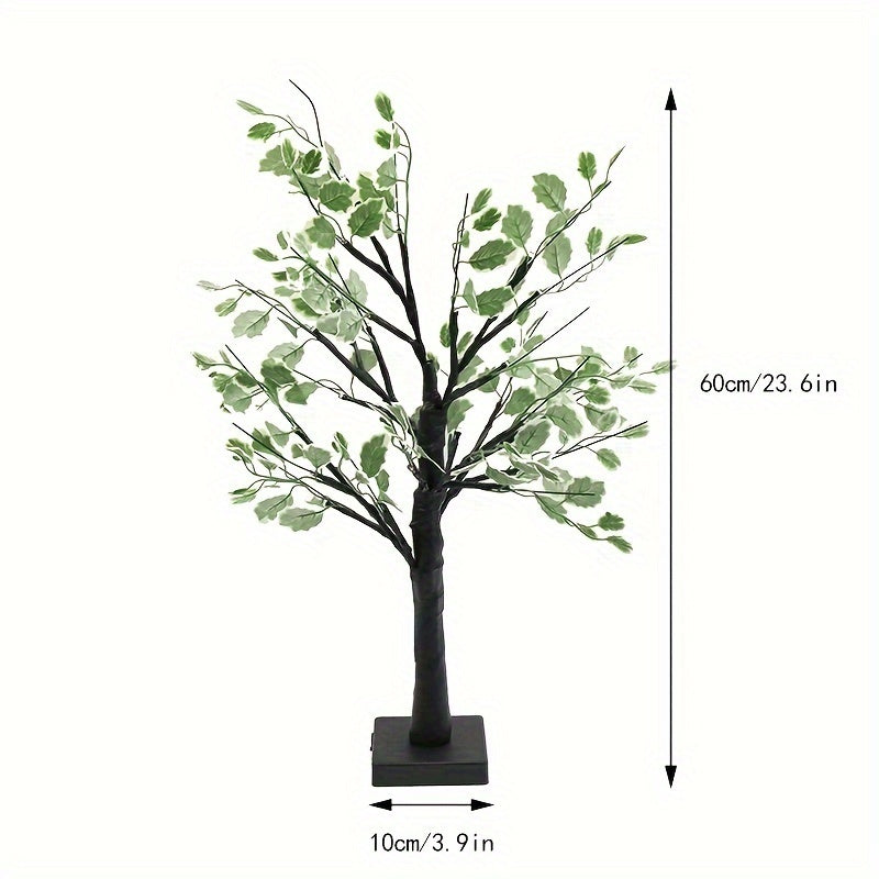 Lampe LED Arbre de Bouleau USB - Veilleuse Décorative Lumière Chaude - Décoration Chambre Romantique