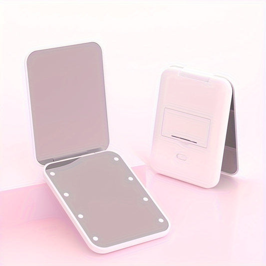 Miroir de Maquillage LED Compact de Voyage 1X/3X - Grossissant Double Face - Pliable Portable - Cadeau Femme