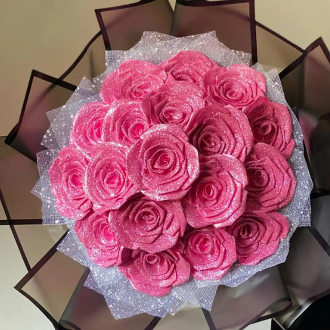 Bouquet De Fleurs Rose Artificielles