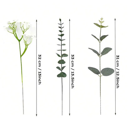 Fleurs Artificielles Gypsophile 10/15 Pièces - Décoration Mariage, Bouquets,