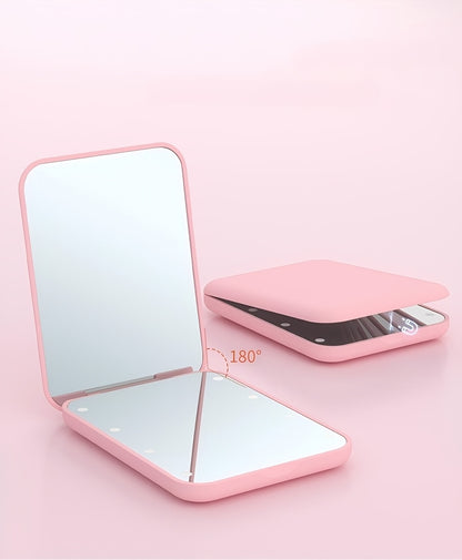 Miroir de Maquillage LED Compact de Voyage 1X/3X - Grossissant Double Face - Pliable Portable - Cadeau Femme